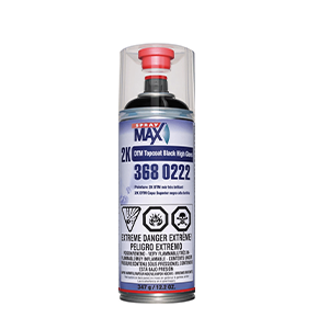 SPRAYMAX 3680222 - 2K TOPCOAT BLACK - 12OZ
