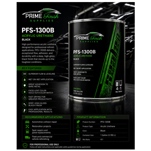 2K Acrylic Urethane Black Sealer 4:1